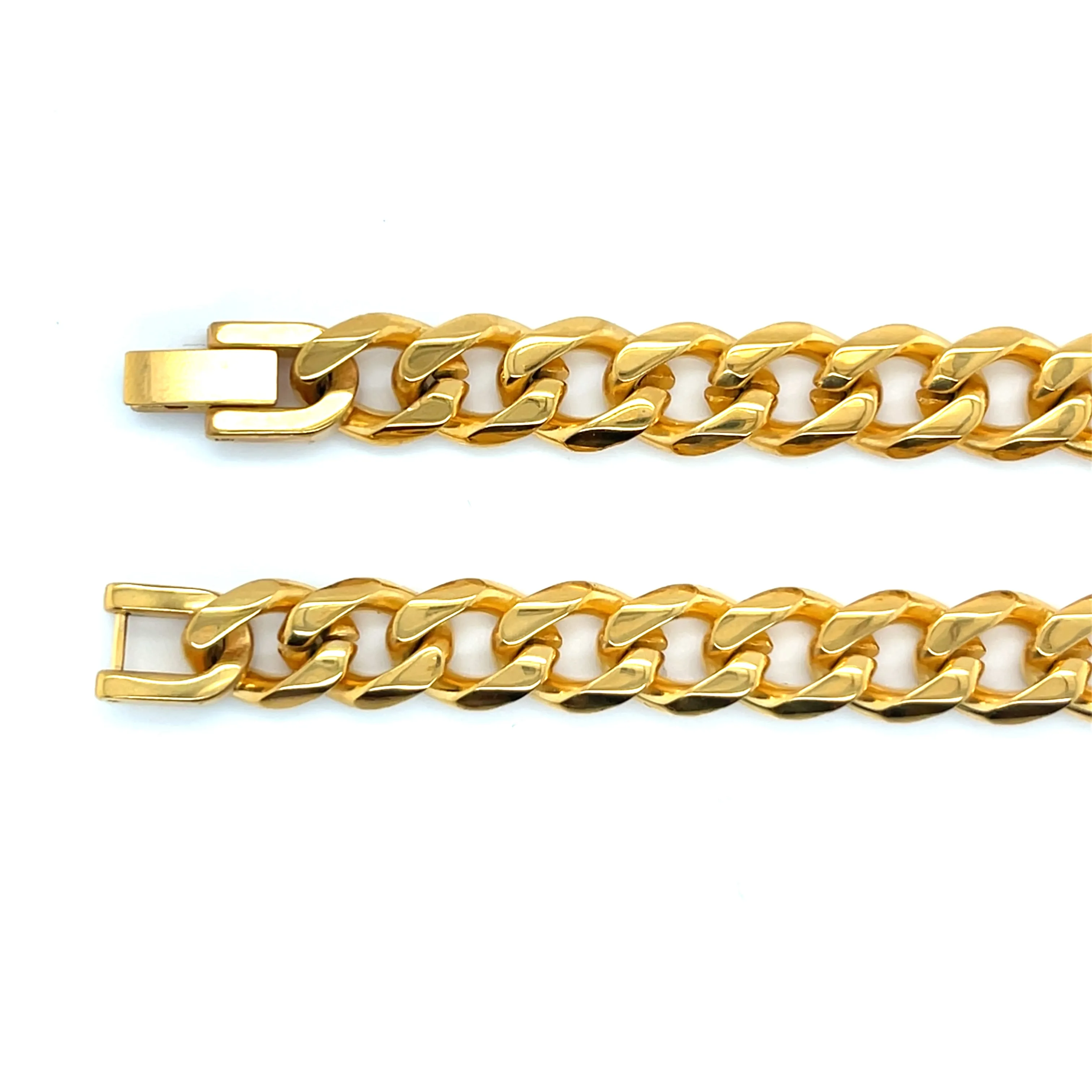 18k Gold Plated Stainless Steel Hip Hop Miami Cuban 24" Chain