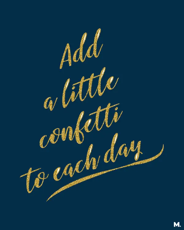 Add a little confetti printed t shirts
