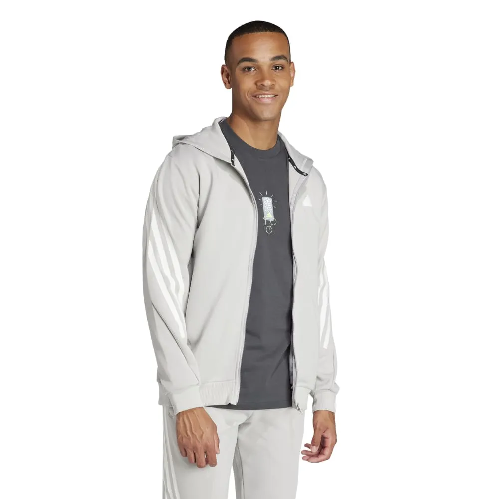 Adidas Mens Future Icons 3 Stripes Full Zip Hoodie