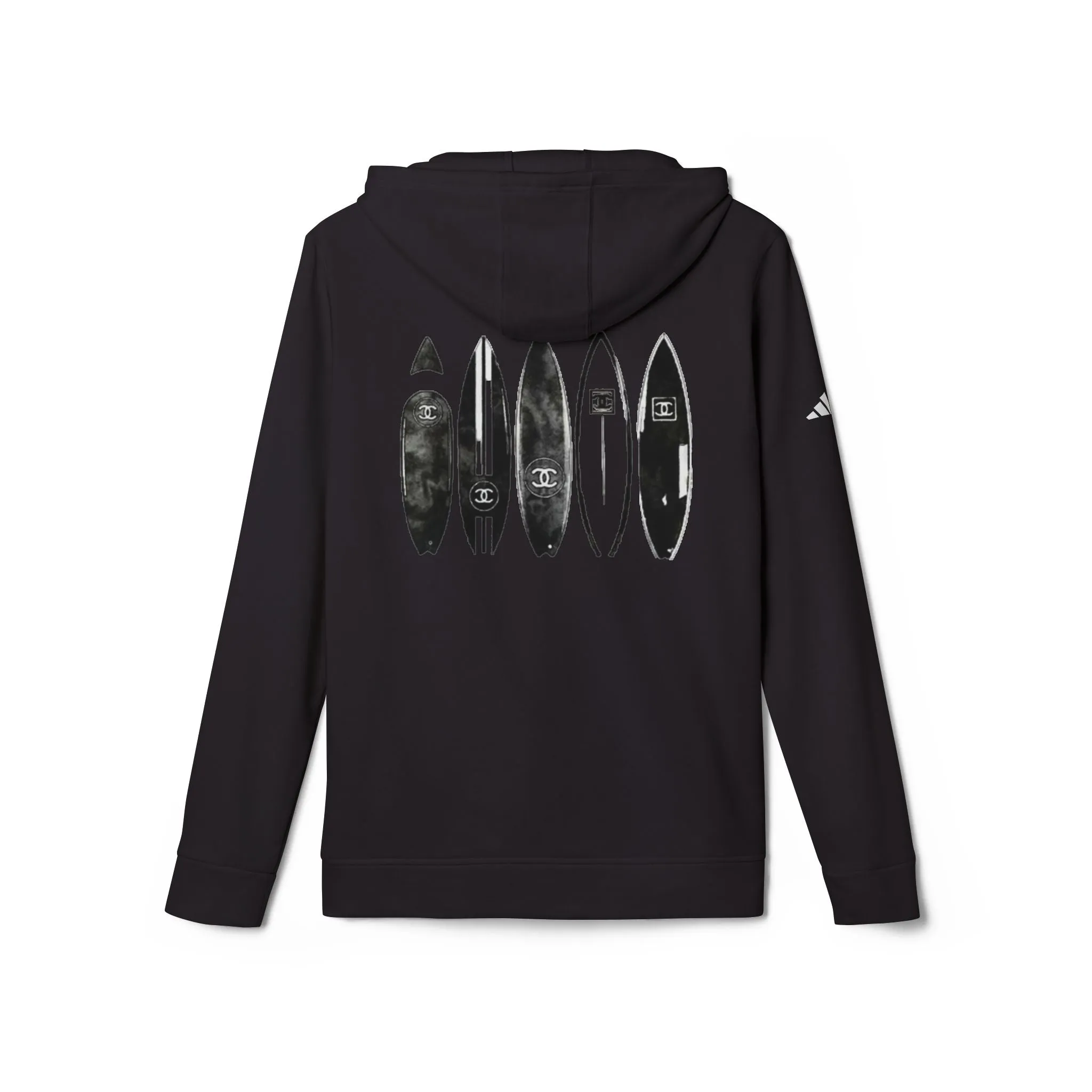 adidas® Unisex Fleece Hoodie surf by Mariu del Campo.