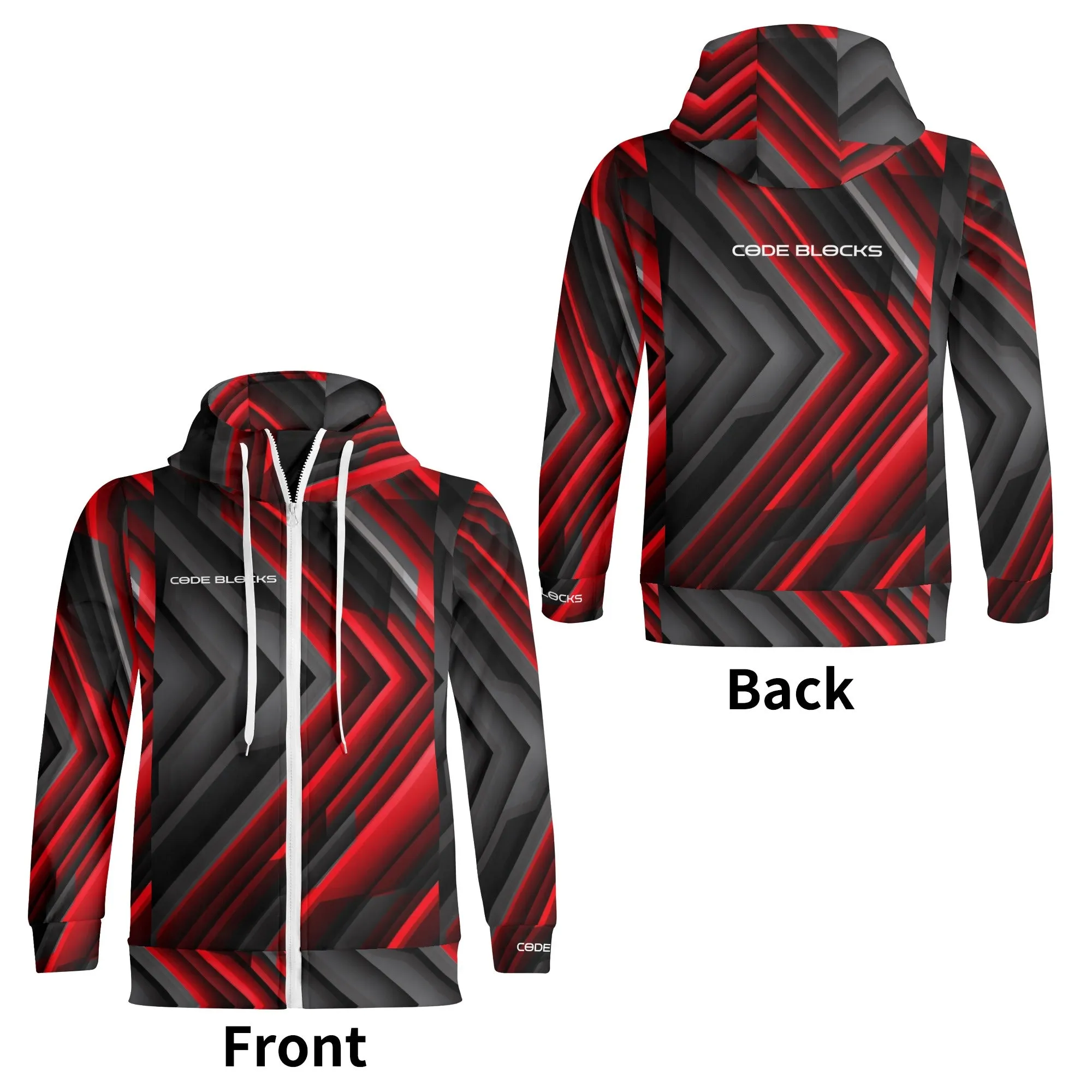 Adult Full Zip Turtleneck Hoodie Streetwear