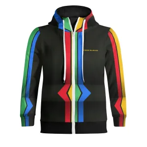 Adult Full Zip Turtleneck Hoodie Streetwear