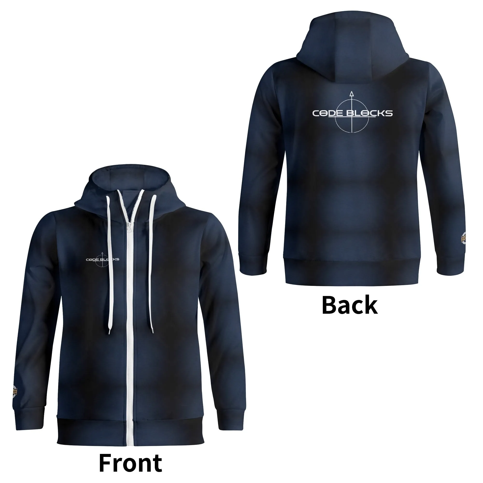 Adult Full Zip Turtleneck Hoodie Streetwear