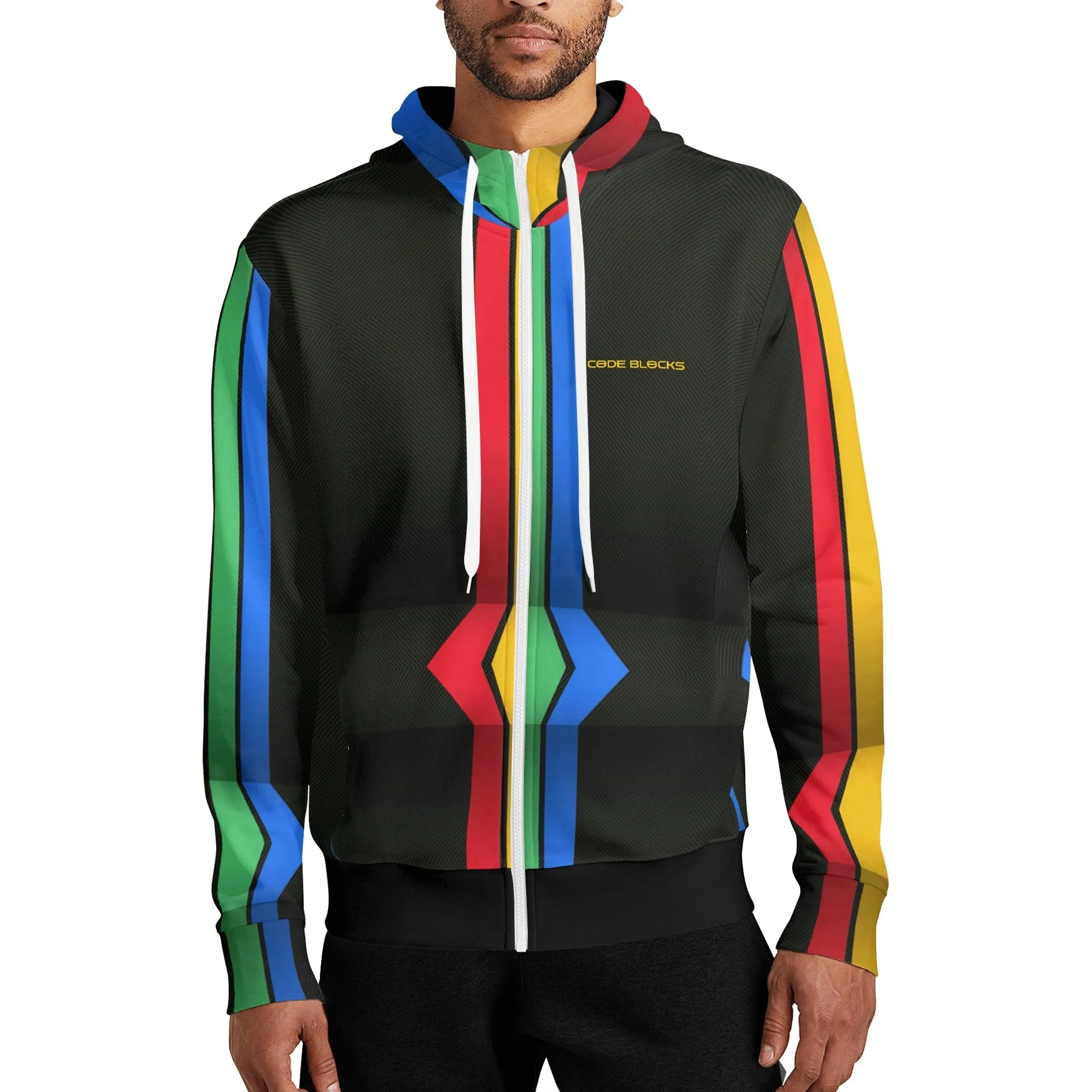 Adult Full Zip Turtleneck Hoodie Streetwear