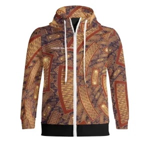 Adult Full Zip Turtleneck Hoodie Streetwear