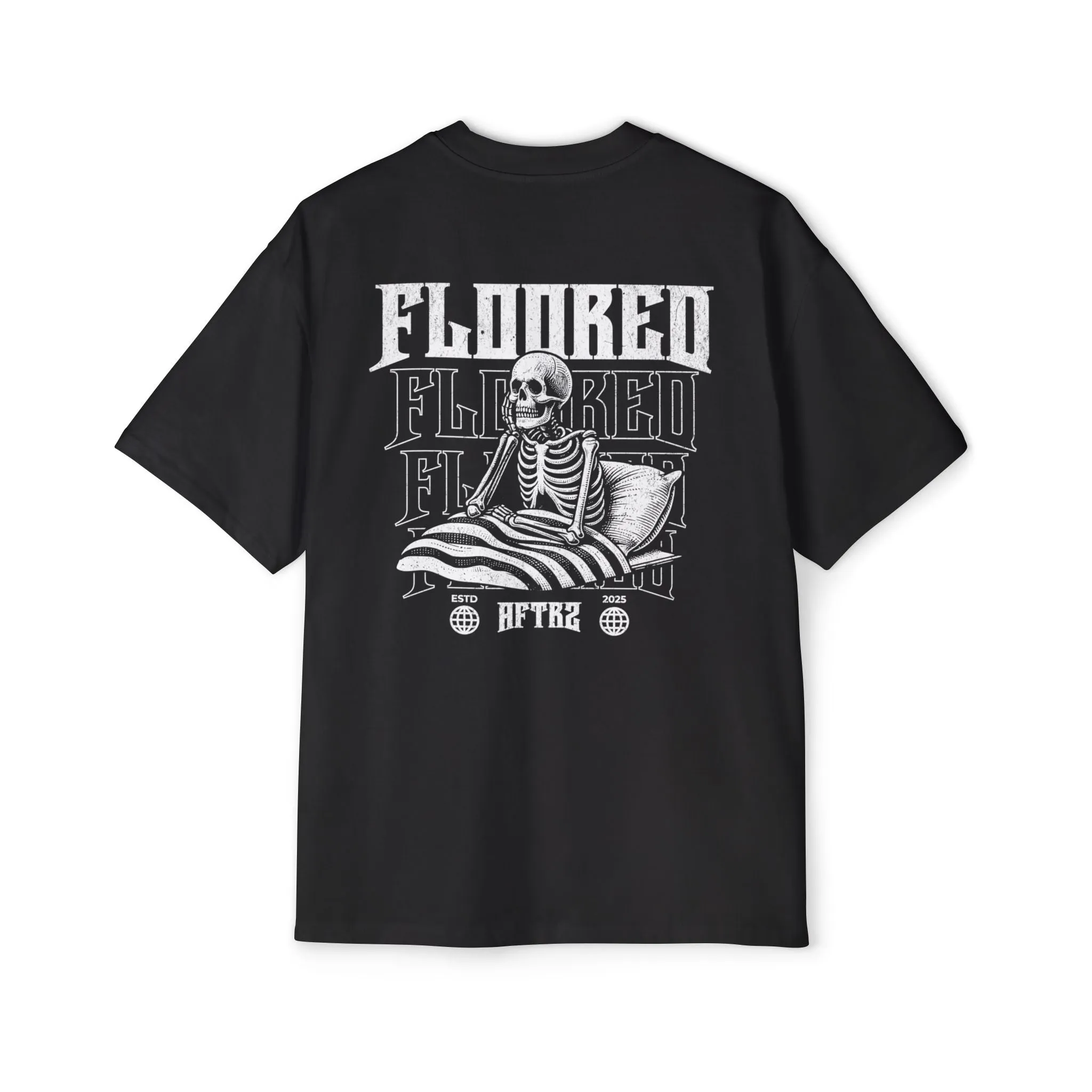 Aftrz Dead Floored Premium Heavy Oversized Short Sleeve T-Shirt