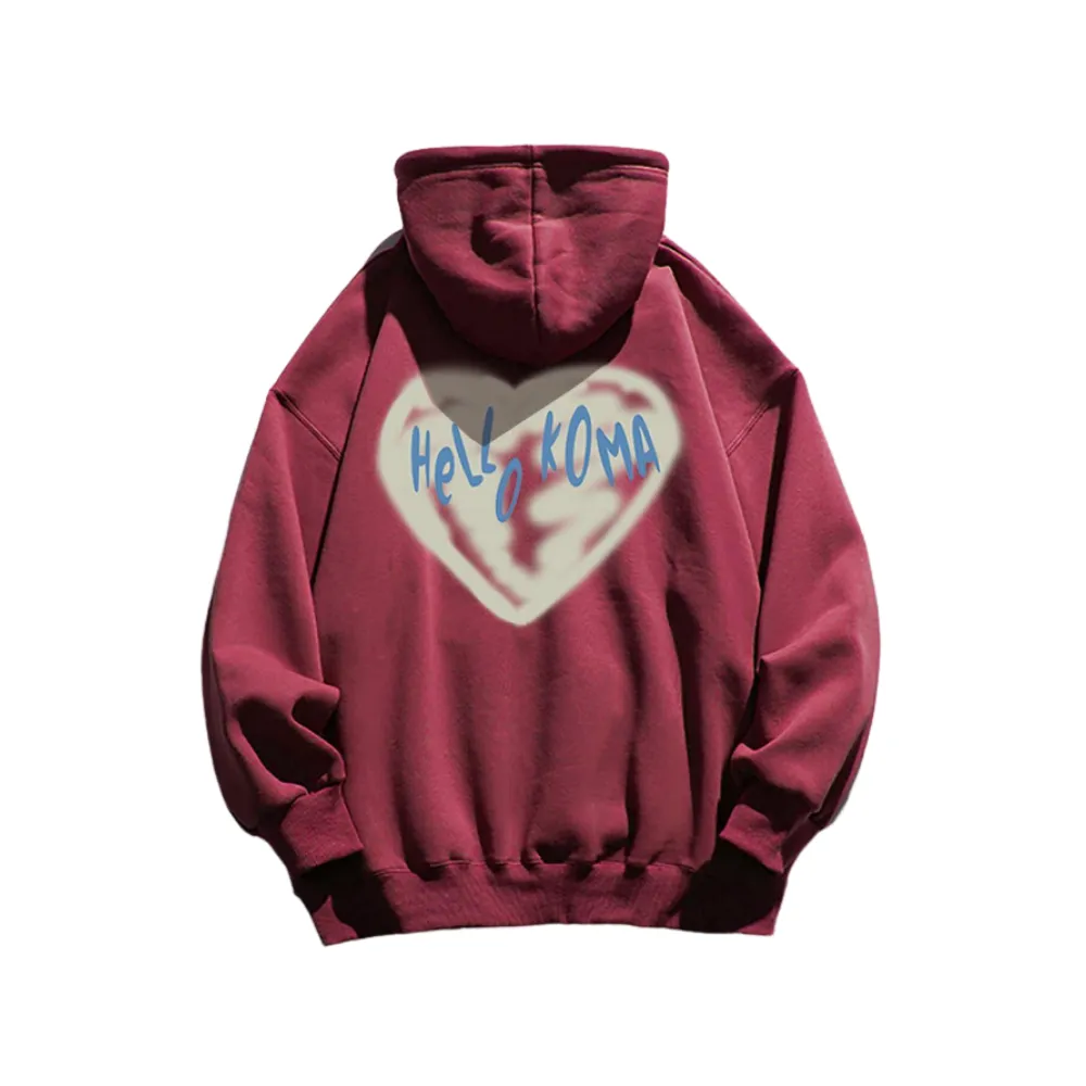 American Urban Love Graffiti Cotton Hoodie