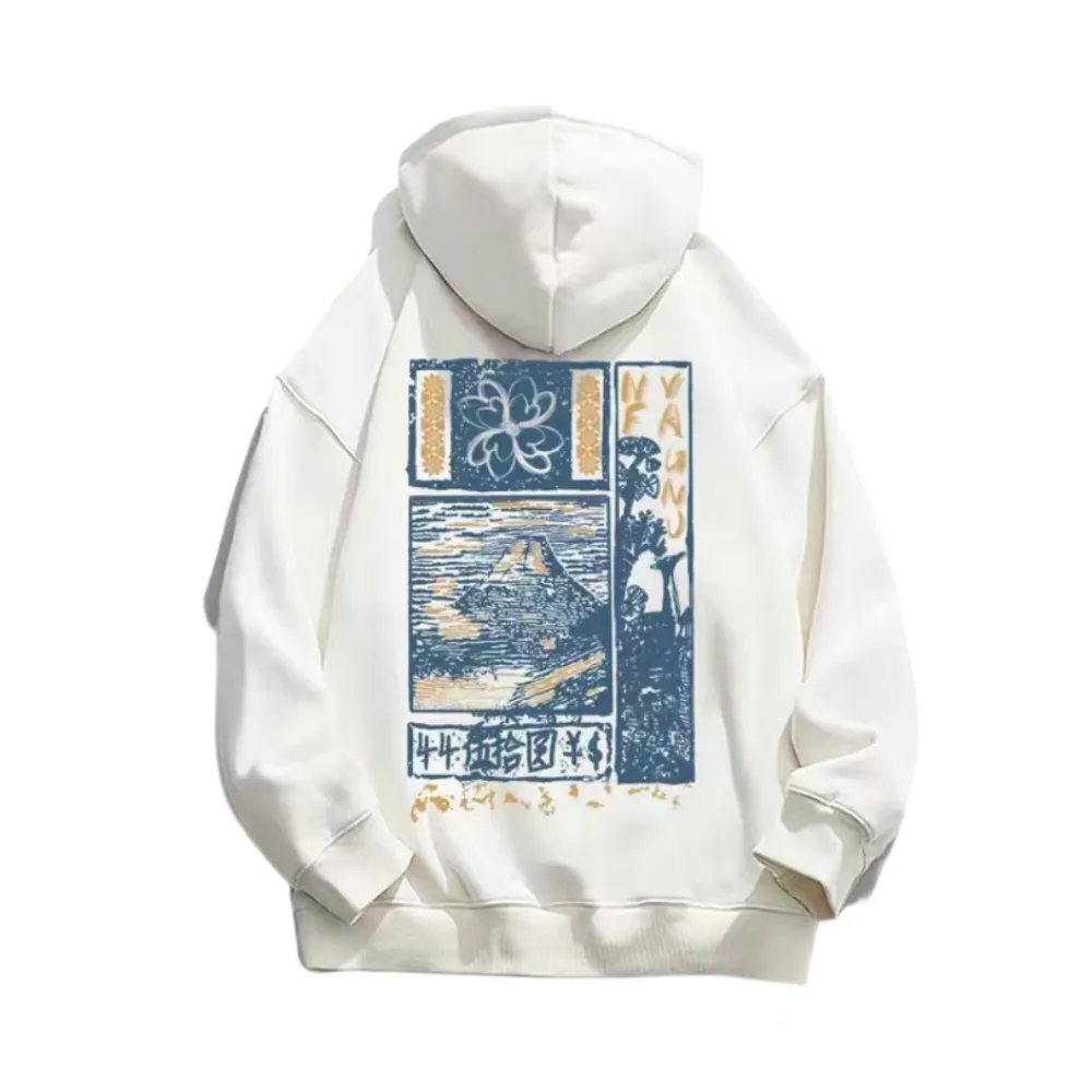 AokLok Landscape Graphic Cotton Hoodie