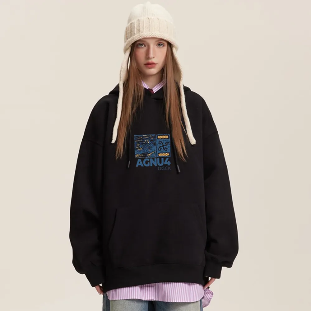 AokLok Landscape Graphic Cotton Hoodie