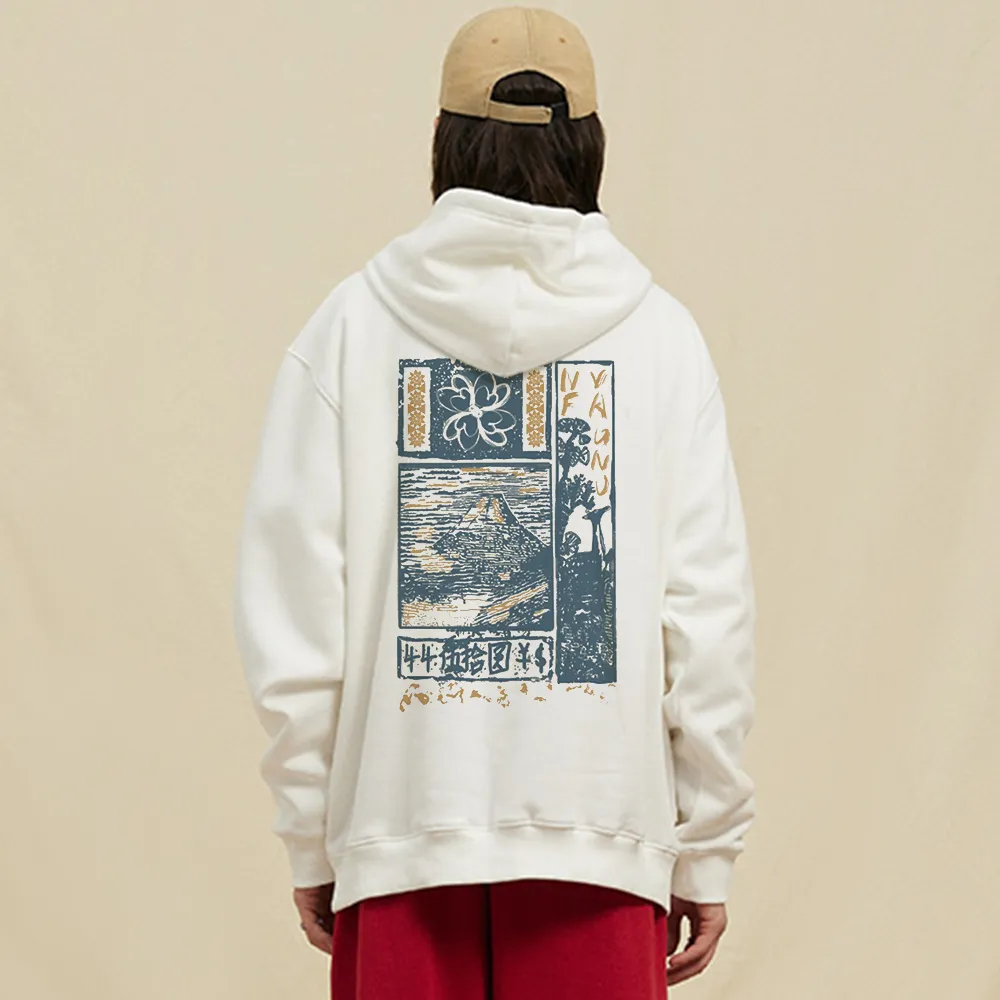 AokLok Landscape Graphic Cotton Hoodie
