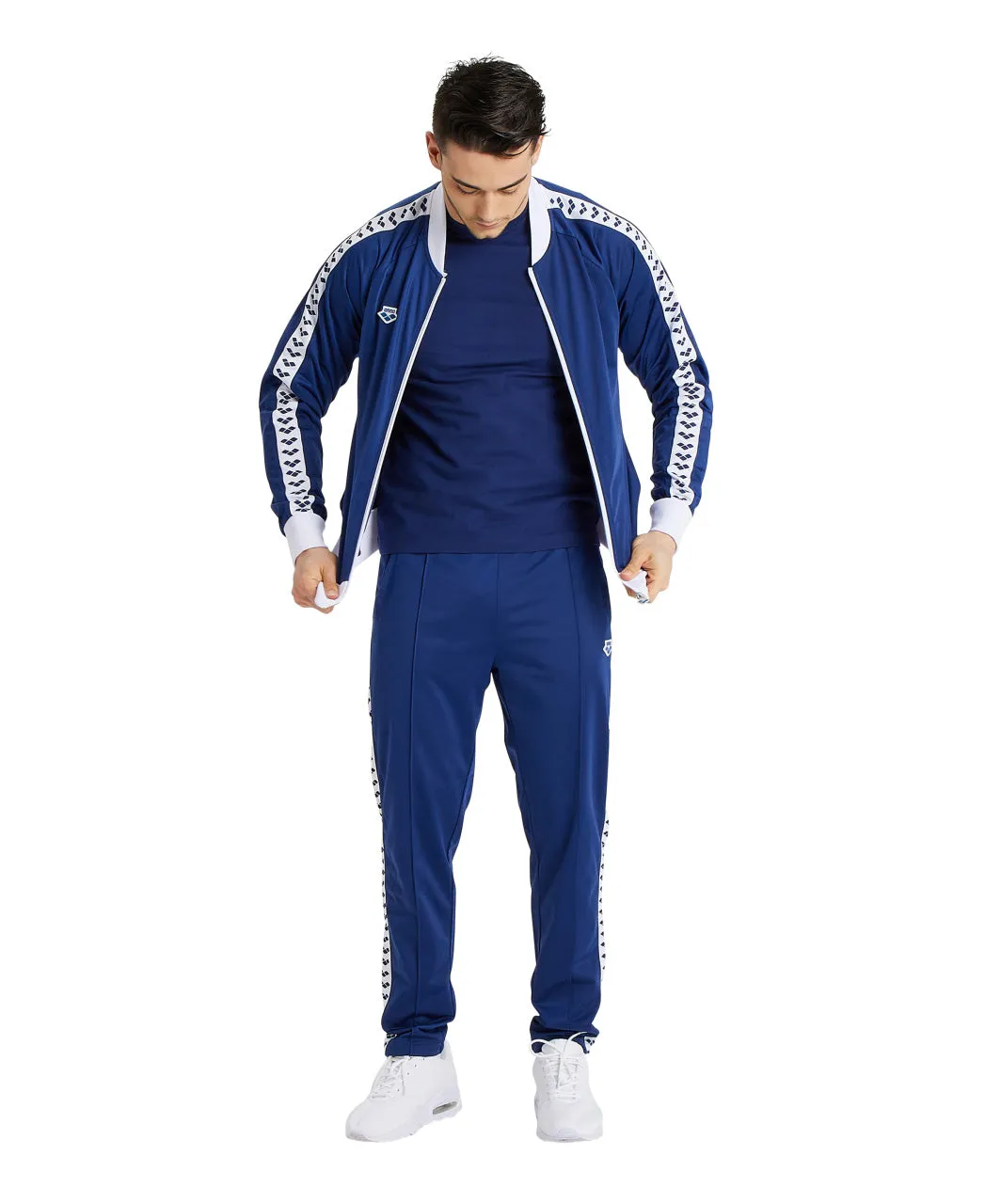 Arena Icons Men's Team Relax Jacket - Navy-White-Navy