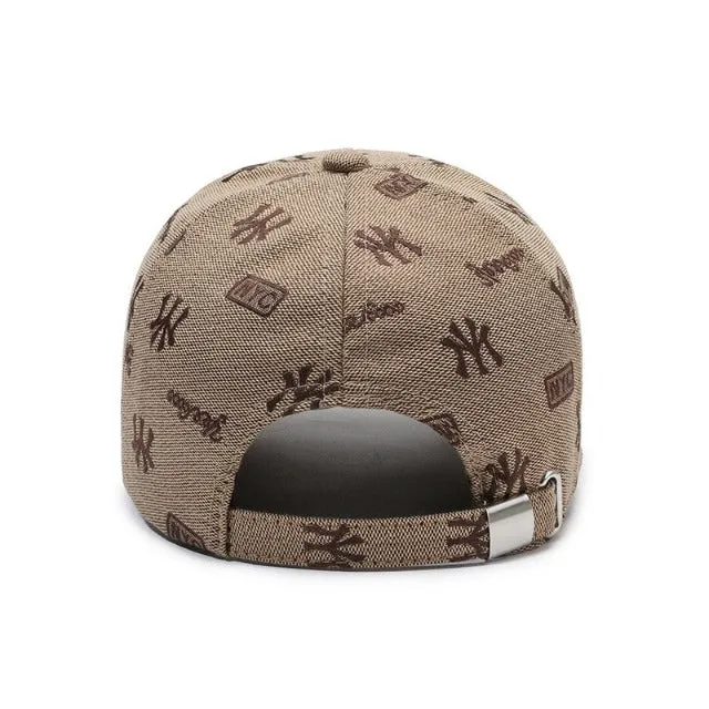 Baseball cap with custom embroidery for women, sports visor in the style of Hip Hop