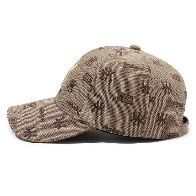 Baseball cap with custom embroidery for women, sports visor in the style of Hip Hop