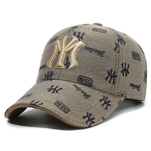 Baseball cap with custom embroidery for women, sports visor in the style of Hip Hop