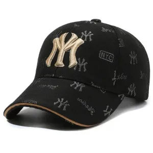 Baseball cap with custom embroidery for women, sports visor in the style of Hip Hop