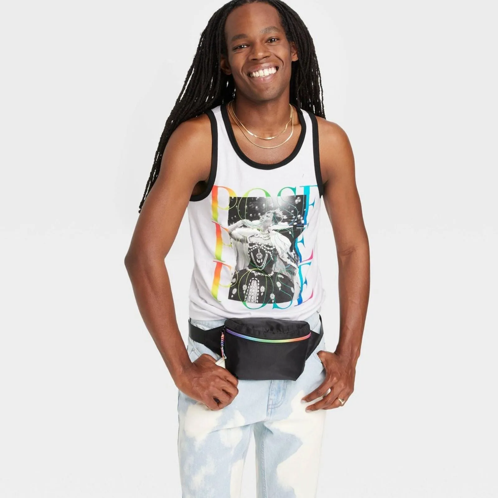Bioworld Mens Pride Adult POSE Tank Top 84596611