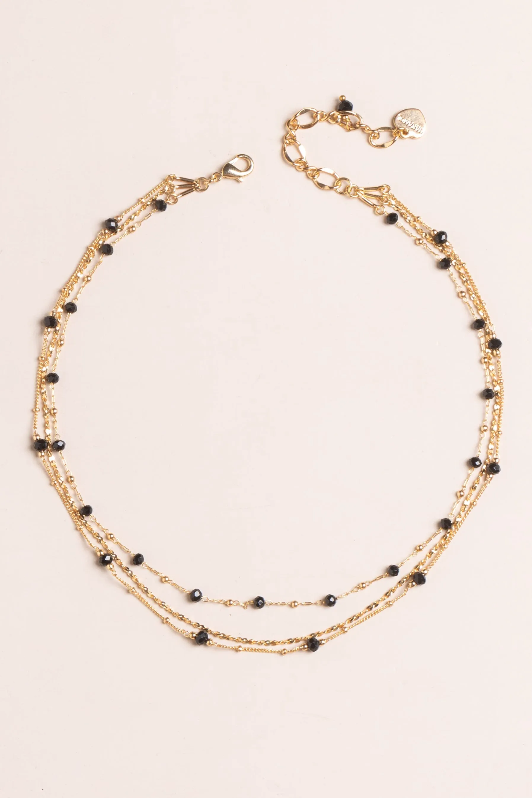 Black Gold Chain Necklace