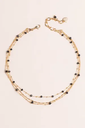 Black Gold Chain Necklace