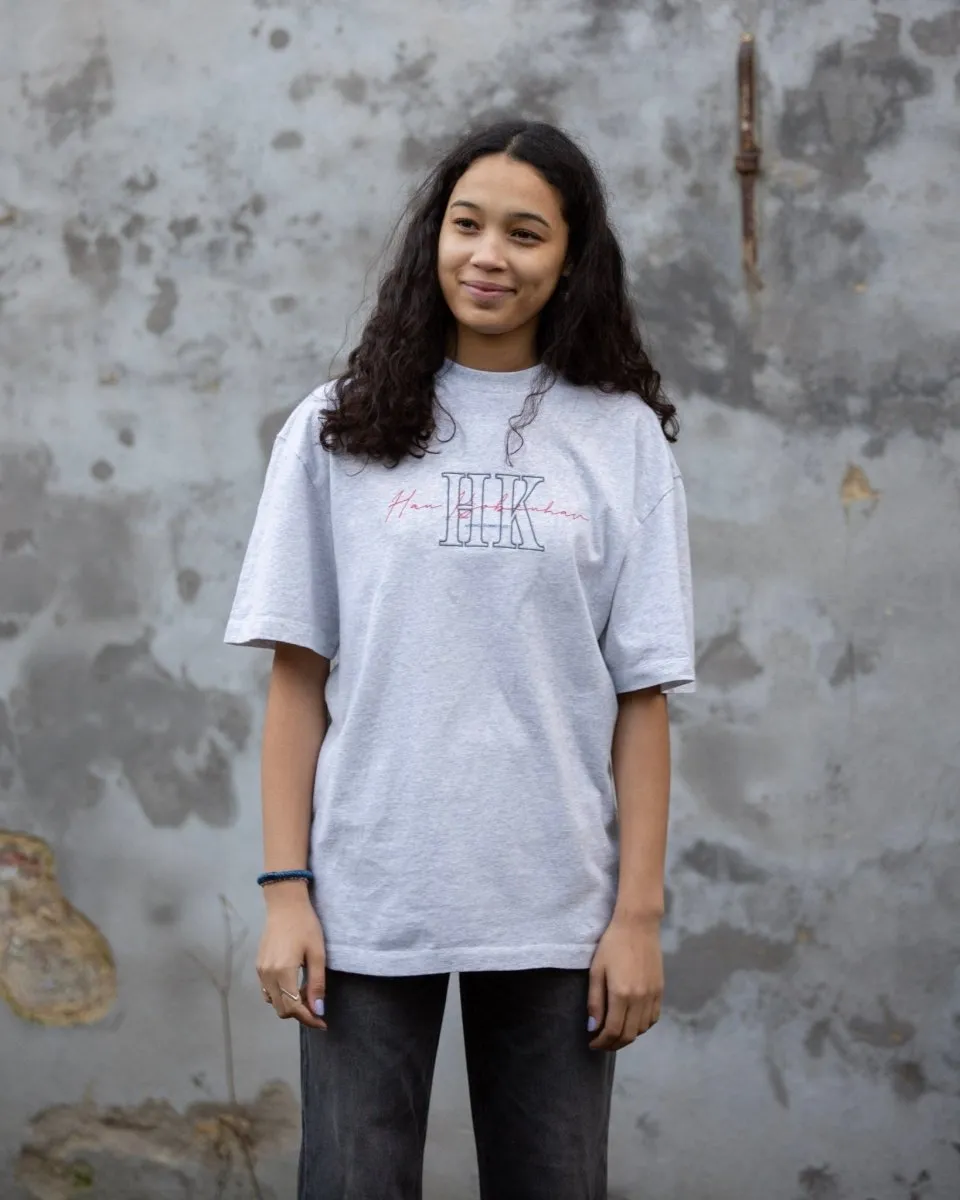 Boyfriend Tee - Grey Melange Hk