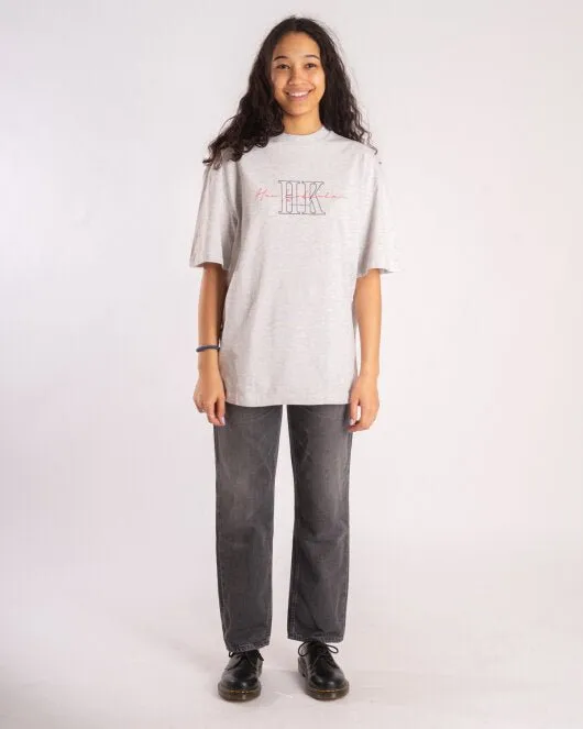 Boyfriend Tee - Grey Melange Hk