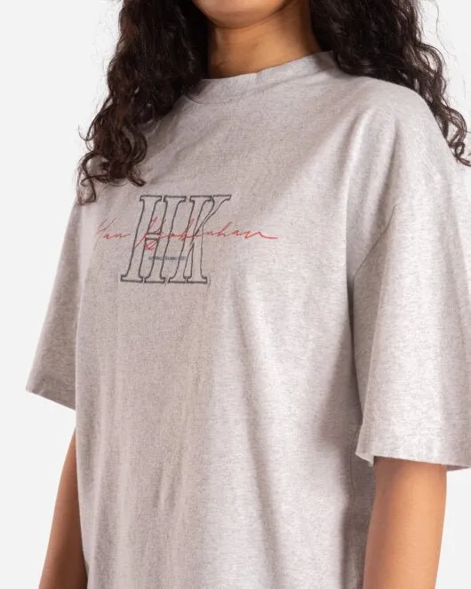 Boyfriend Tee - Grey Melange Hk