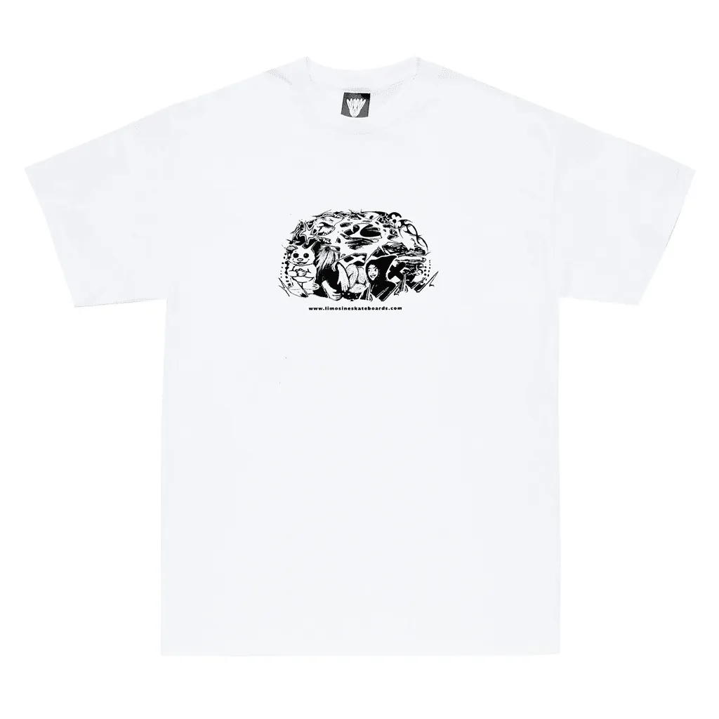 Brain collage t-shirt - White