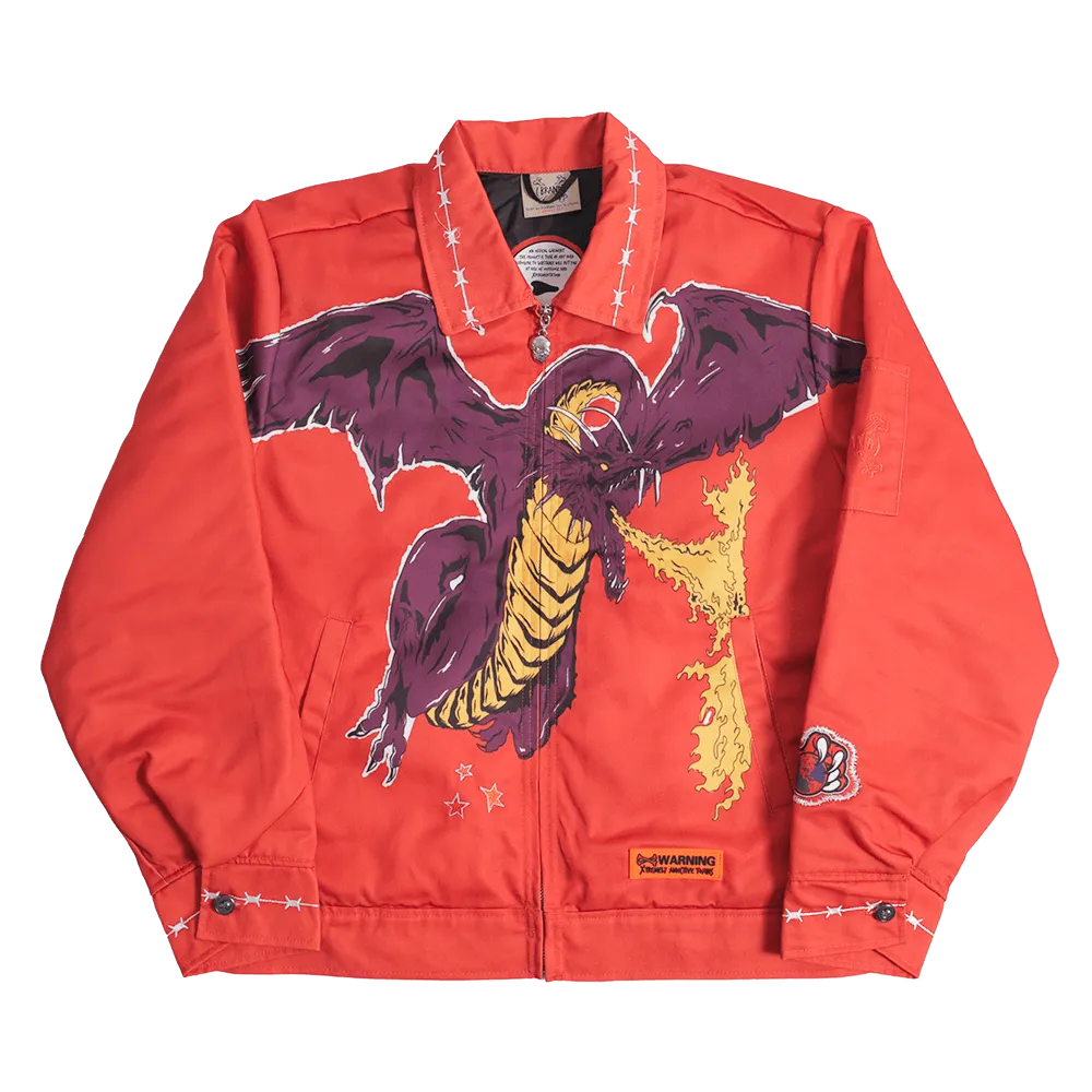 BRAND X FEAR NONE IN TORONTO WORK YOUTH JACKET (RED)