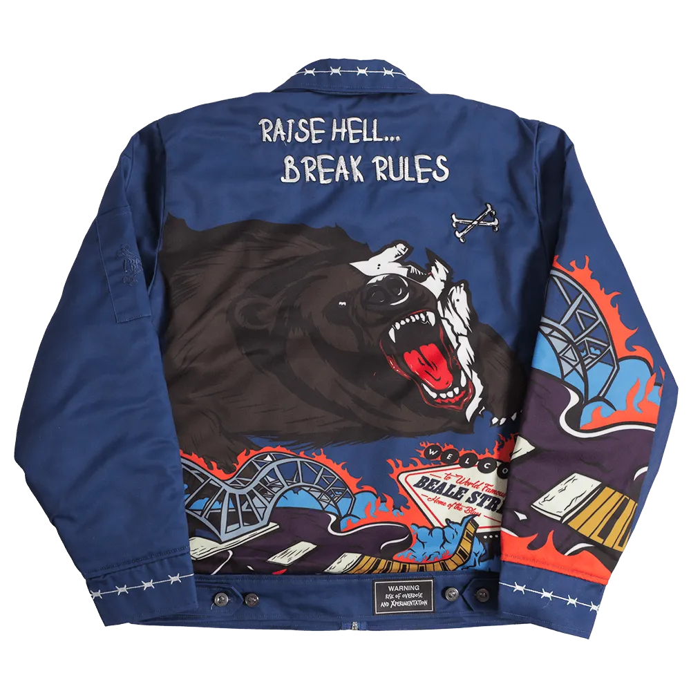 BRAND X WELCOME TO BEALE STREET WORK JACKET (NAVY)
