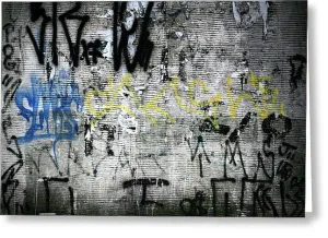 Brazil Graffiti - Greeting Card