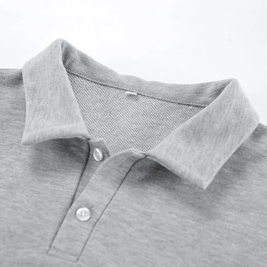 Button Down Turtleneck Sweatshirt