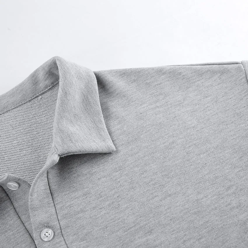 Button Down Turtleneck Sweatshirt