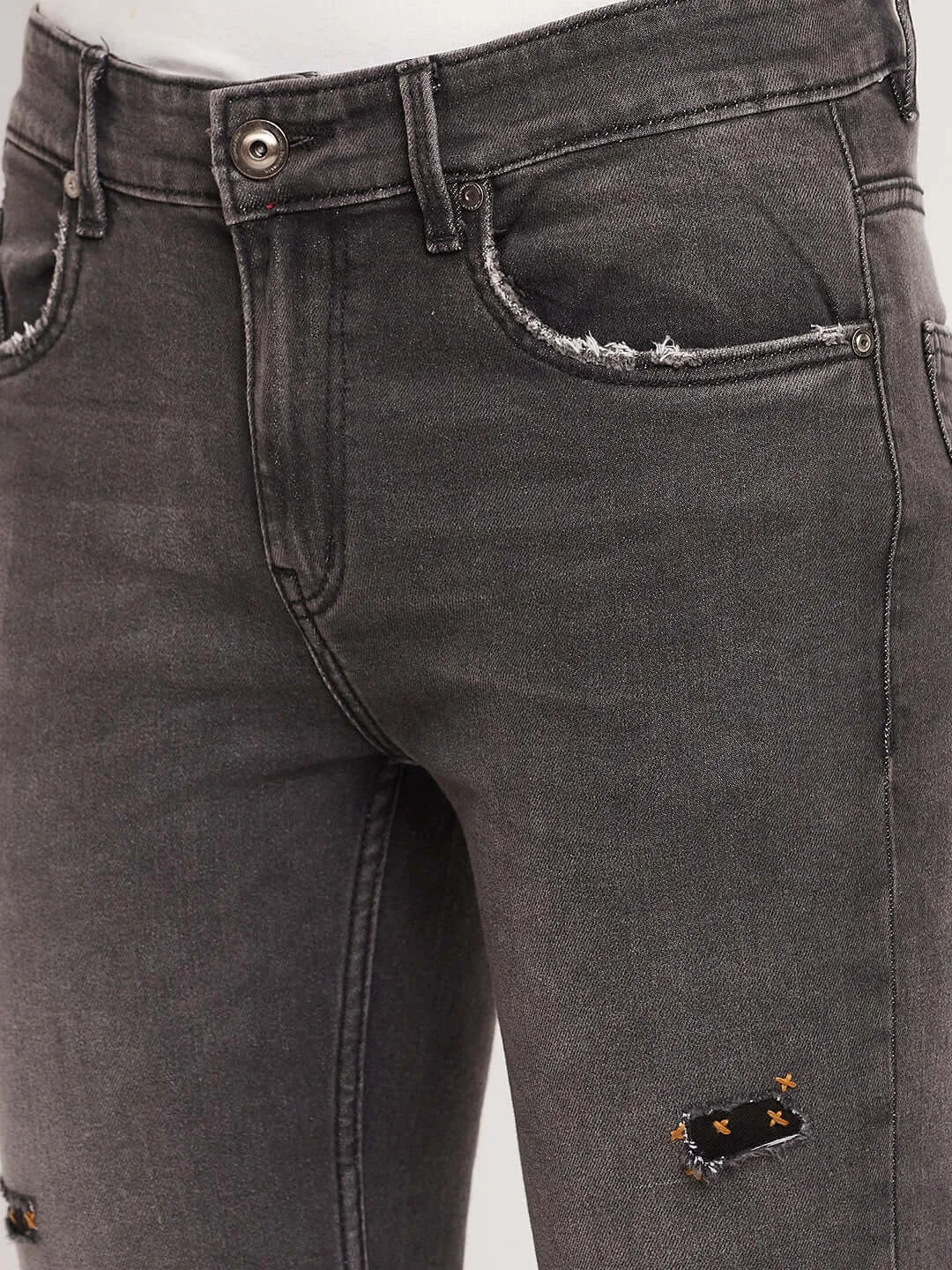 Camla Barcelona Distressed Anthra Grey Jeans