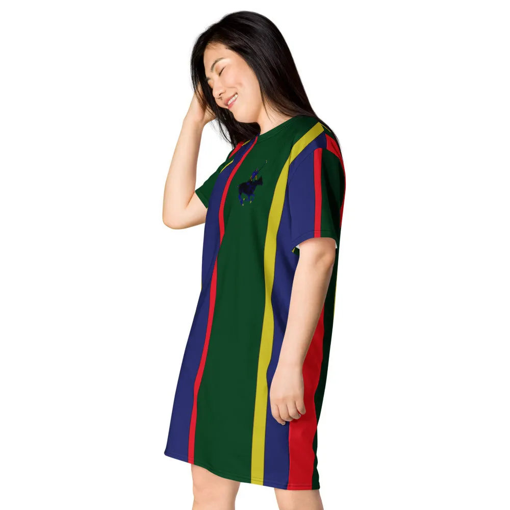 Carib Polo Pony Striped T-shirt dress