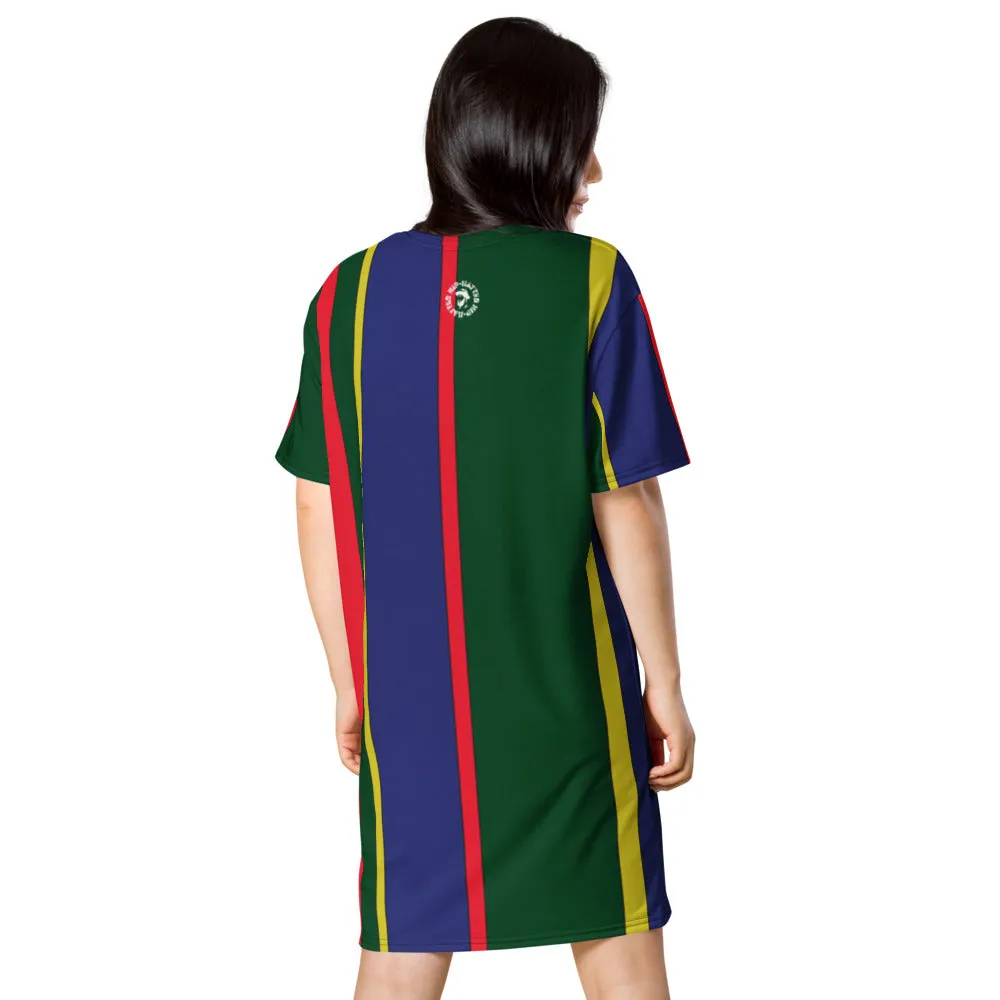 Carib Polo Pony Striped T-shirt dress