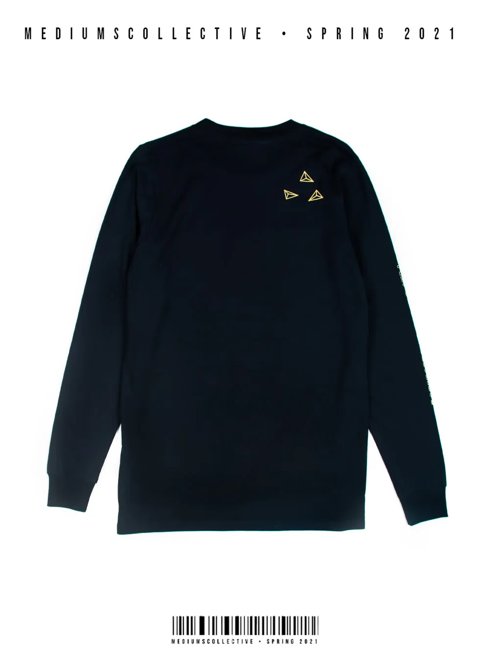 Chequered Mediums Logo - Navy