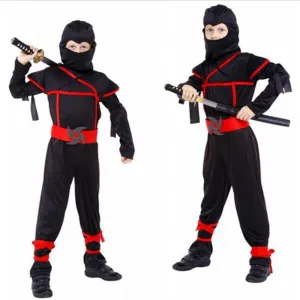 Classic Halloween Costumes Cosplay Costume Martial Arts Ninja Costumes For Kids Fancy Party Decorations Supplies Uniforms