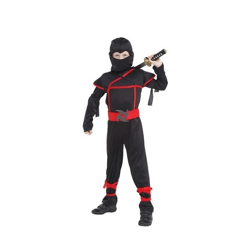 Classic Halloween Costumes Cosplay Costume Martial Arts Ninja Costumes For Kids Fancy Party Decorations Supplies Uniforms