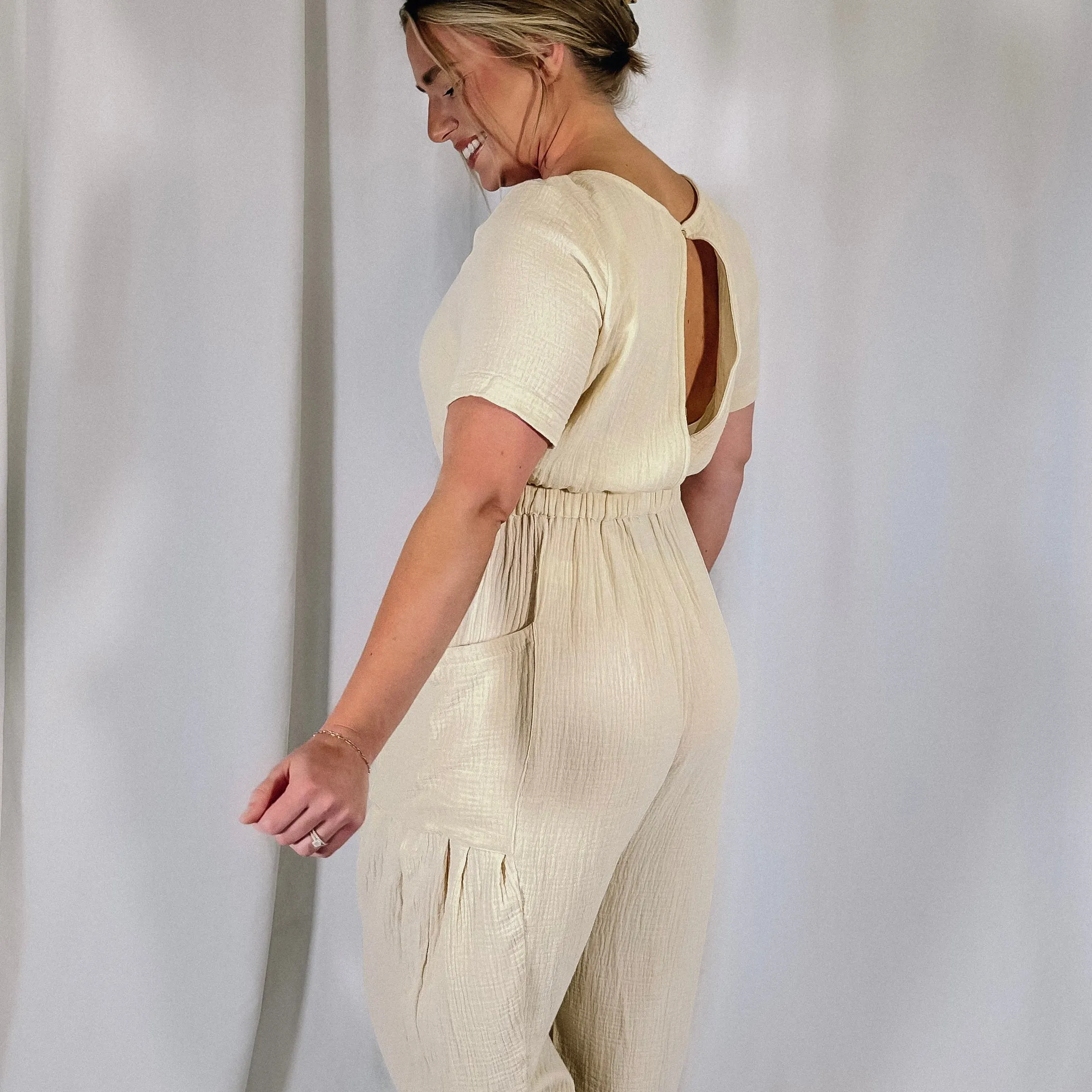 Coastal Dream Jumpsuit - Cream