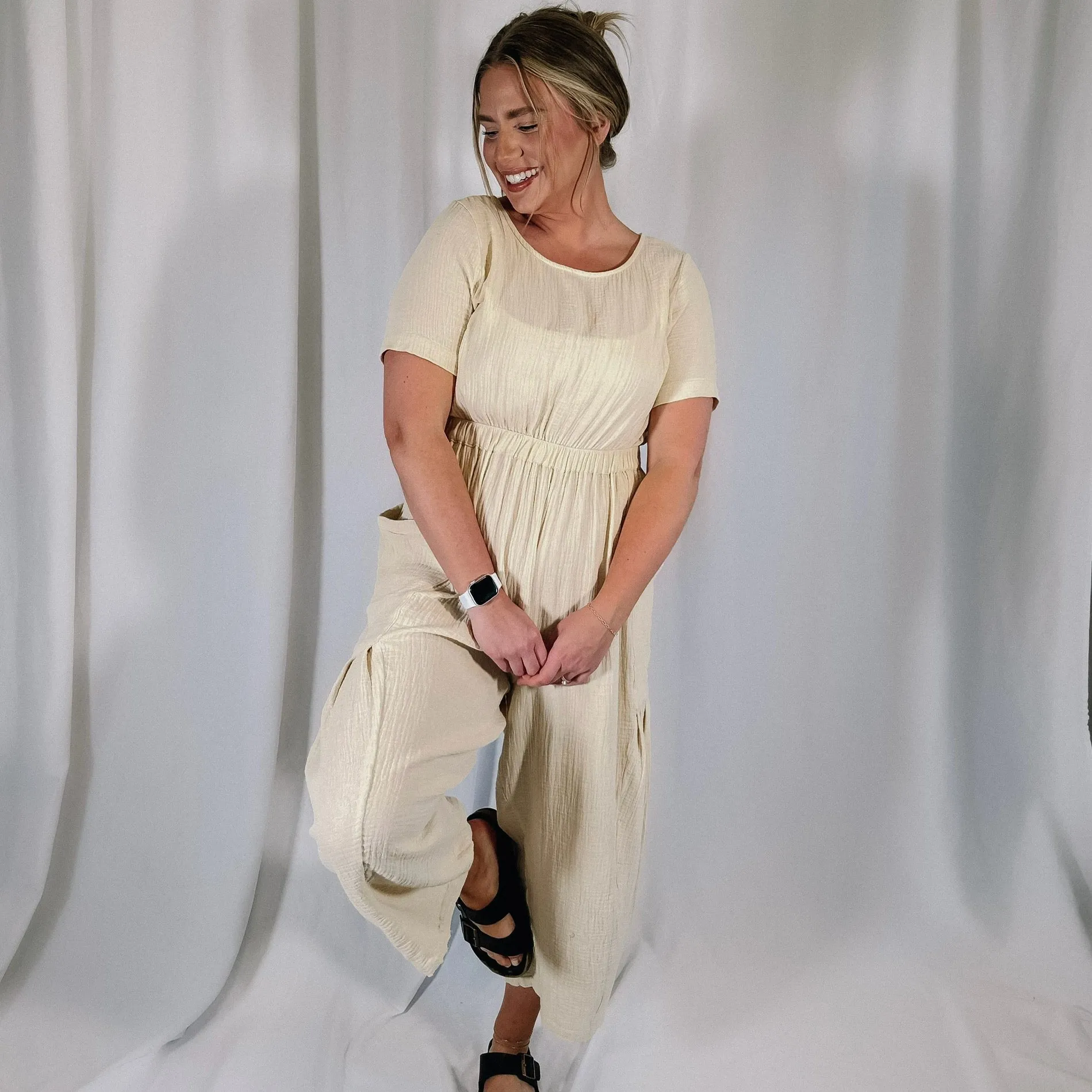 Coastal Dream Jumpsuit - Cream