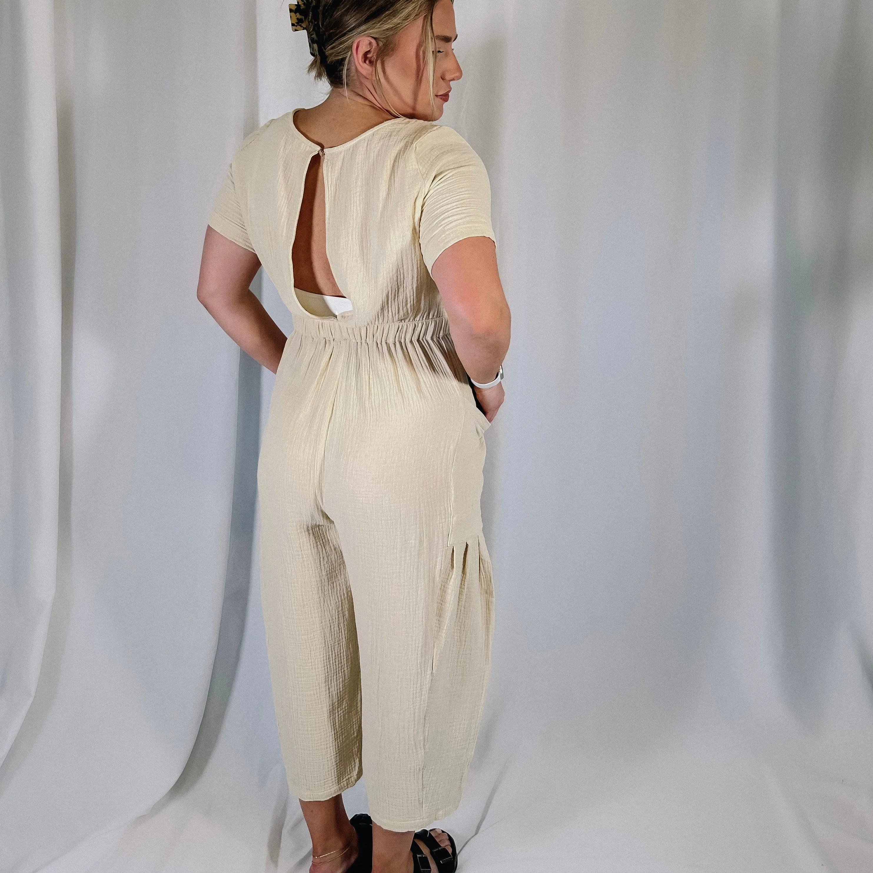 Coastal Dream Jumpsuit - Cream