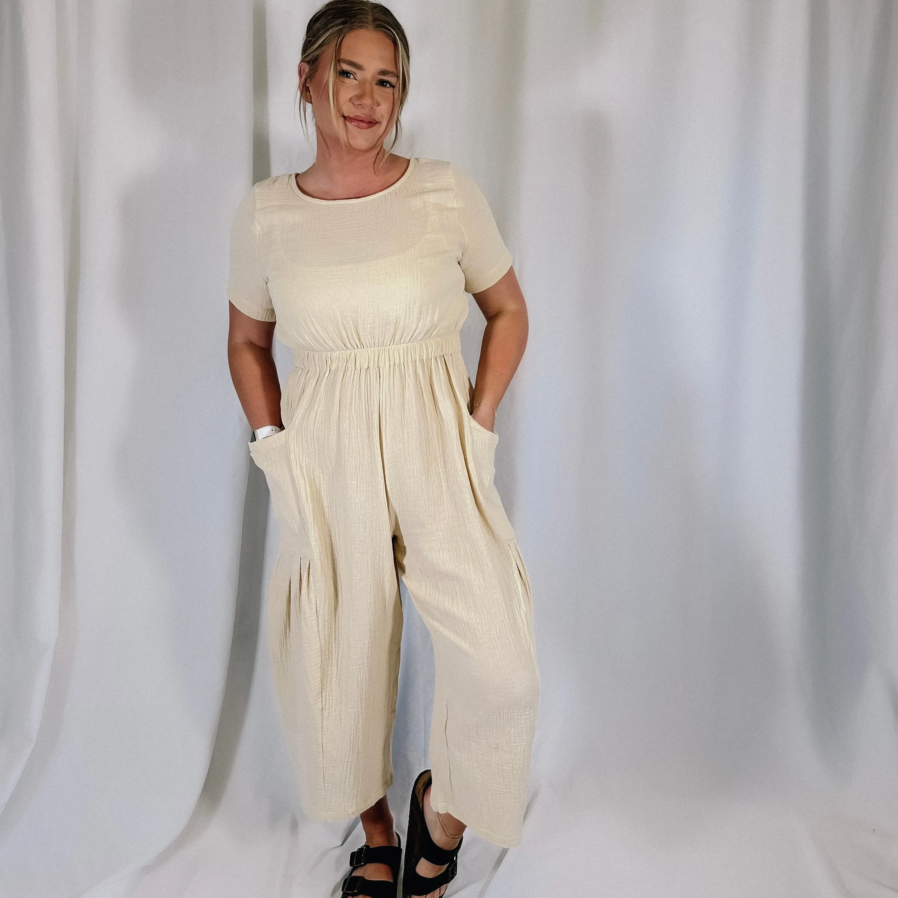 Coastal Dream Jumpsuit - Cream