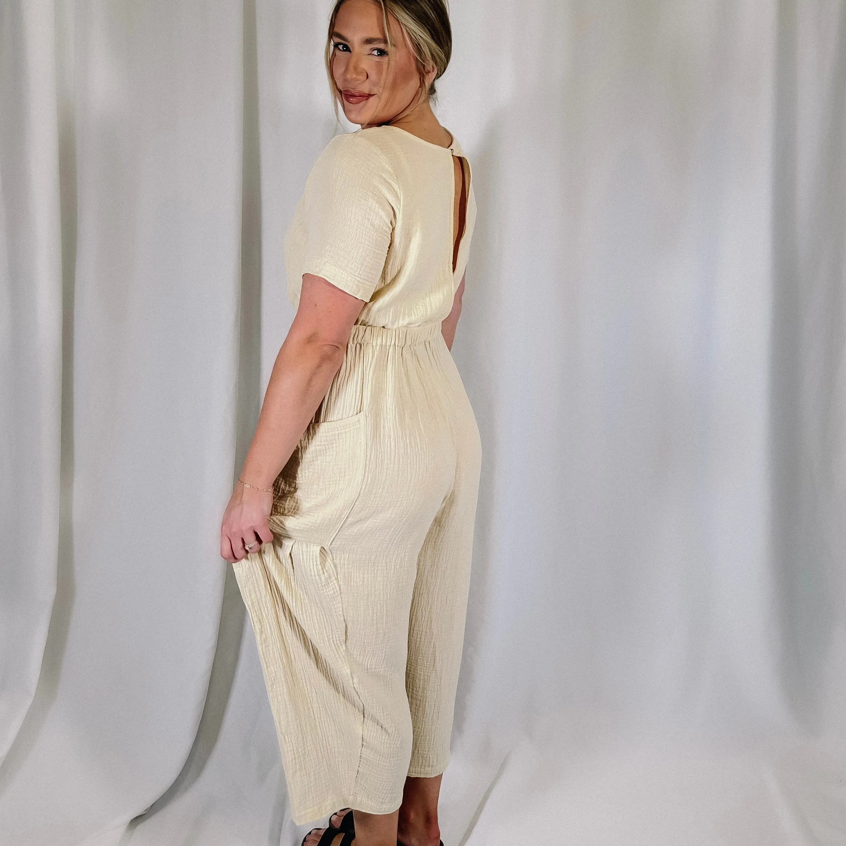 Coastal Dream Jumpsuit - Cream