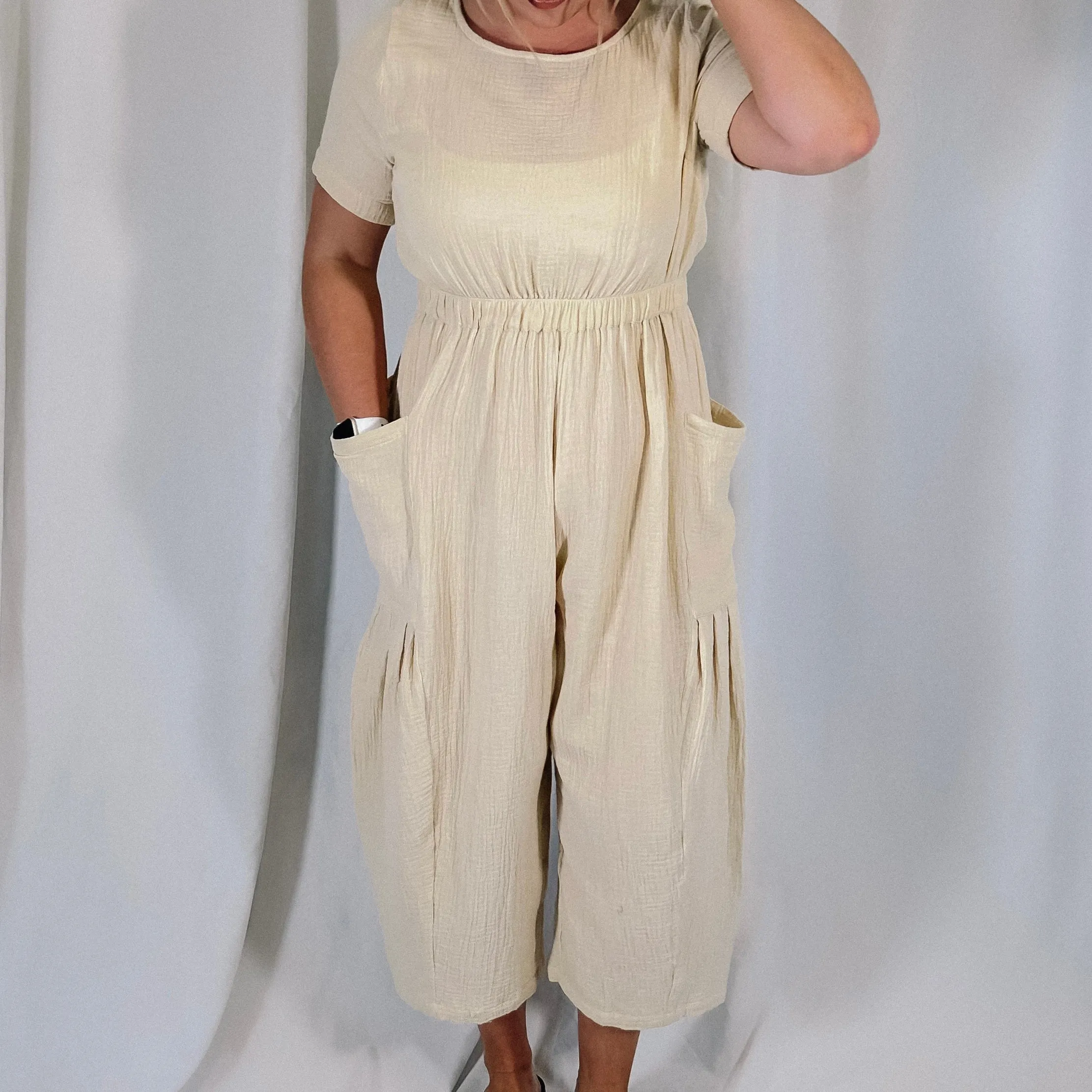 Coastal Dream Jumpsuit - Cream