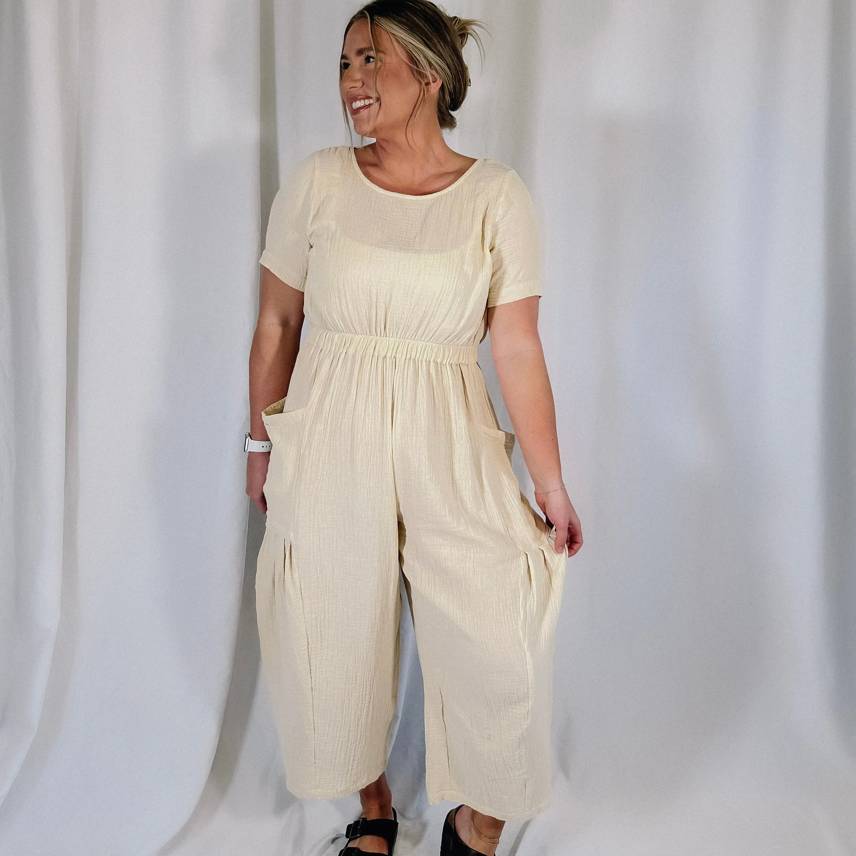Coastal Dream Jumpsuit - Cream