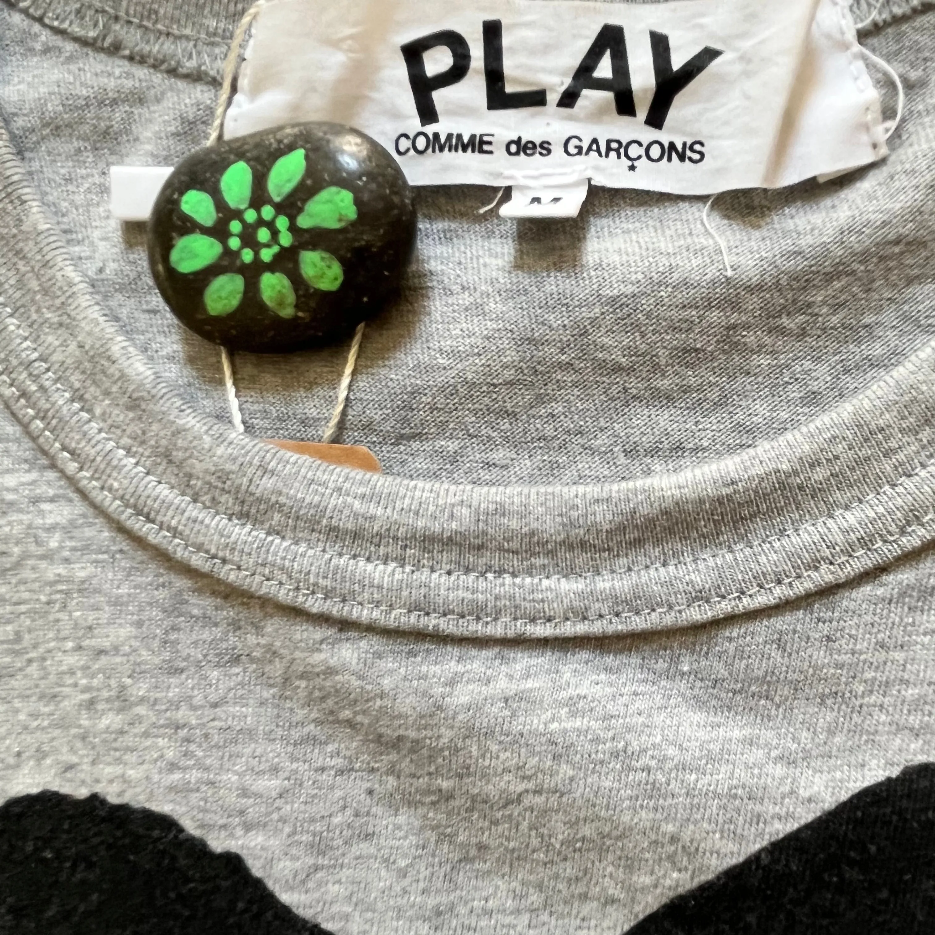 Comme des Garçons Play Black Heart T-shirt Grey