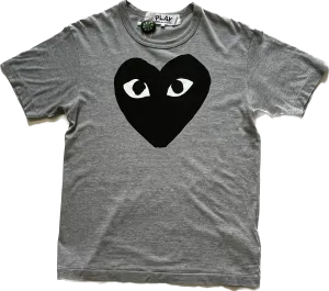Comme des Garçons Play Black Heart T-shirt Grey