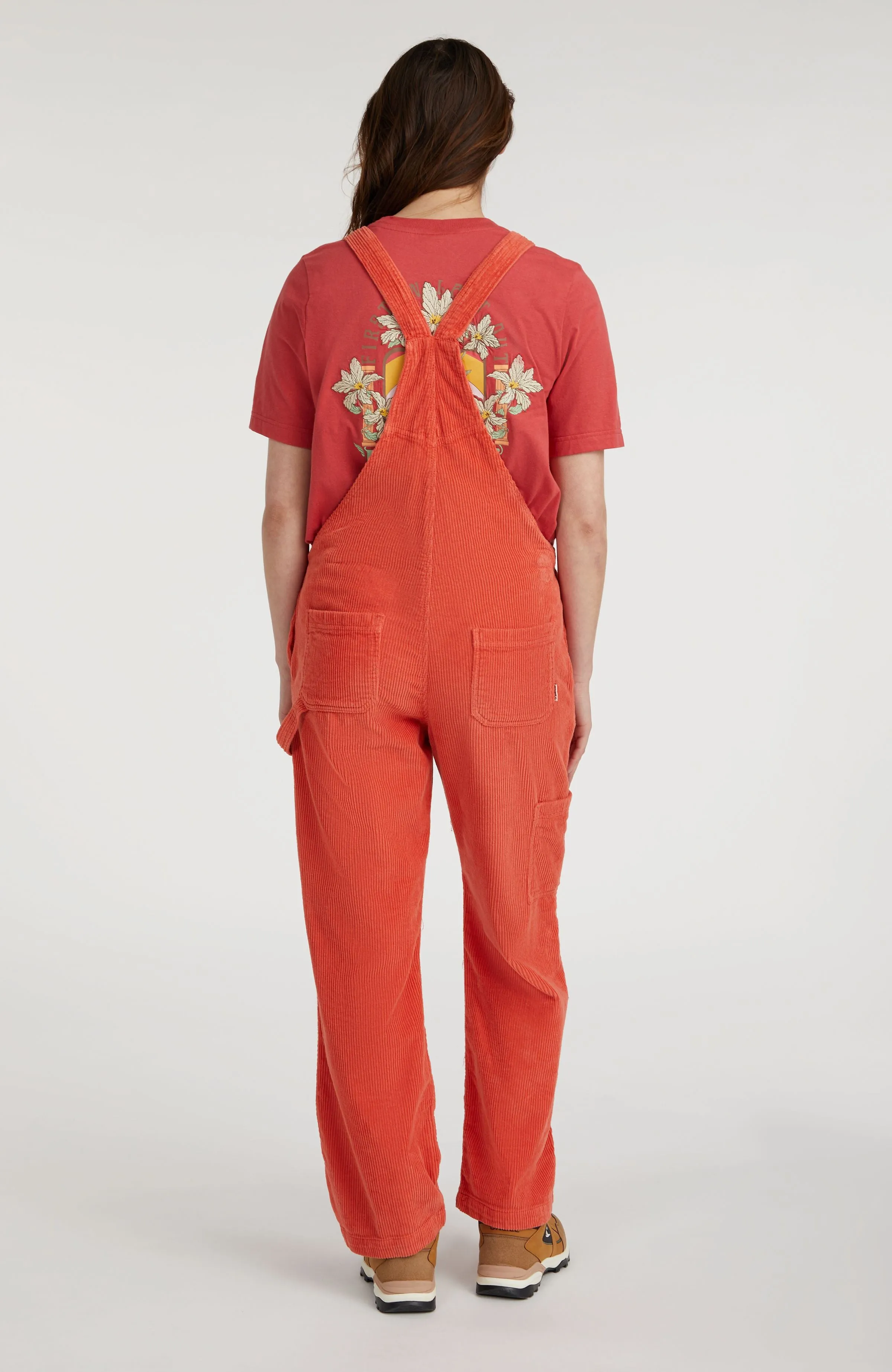 CORD DUNGAREE | Red Orcher