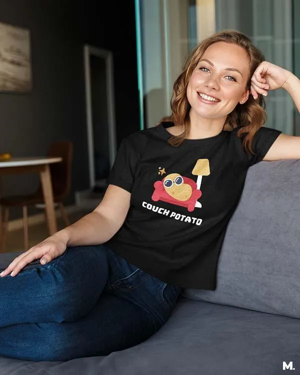 Couch potato printed t shirts