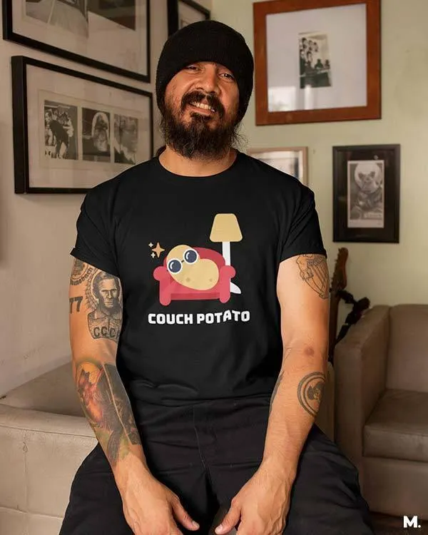 Couch potato printed t shirts