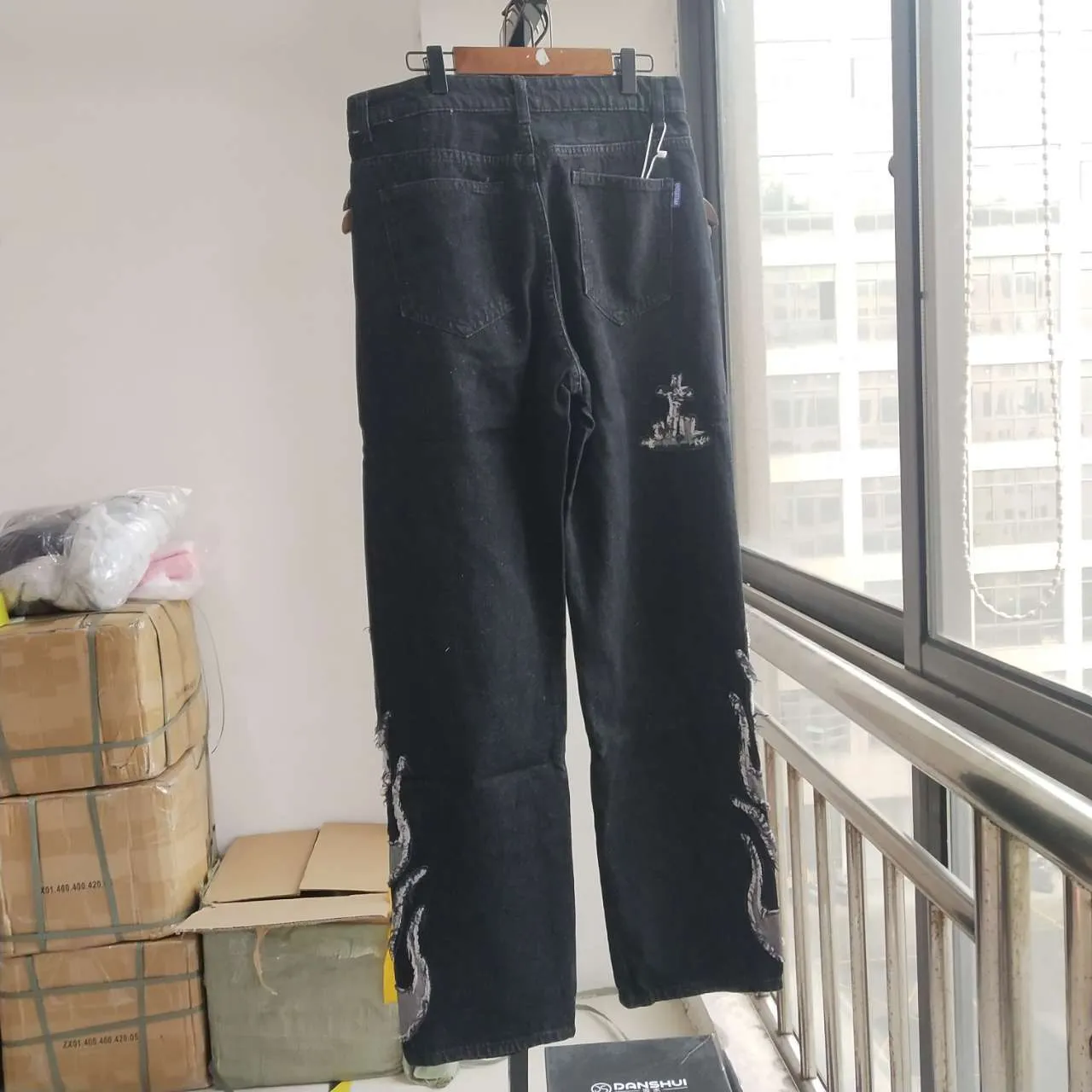 Dark streetwear Wash Jeans Women Spring 2022